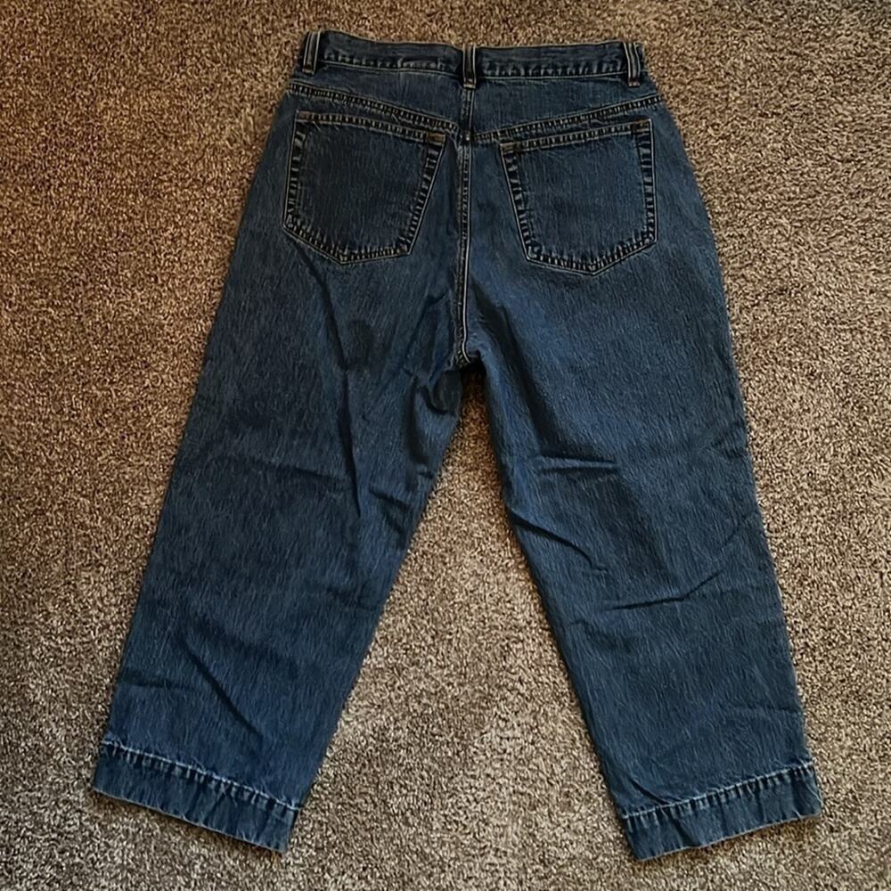 Eddie Bauer Capri blue jeans cotton denim straight leg pants size 10 - Picture 11 of 11
